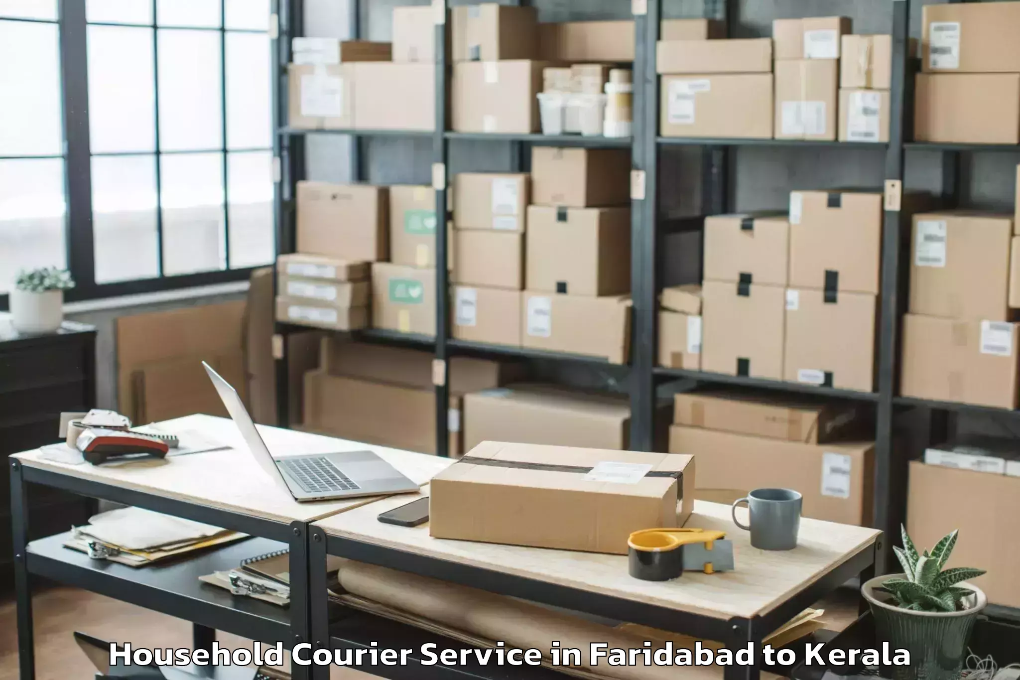 Efficient Faridabad to Changaroth Household Courier